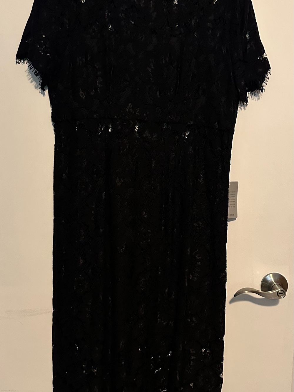 Black Lace Midi Dress